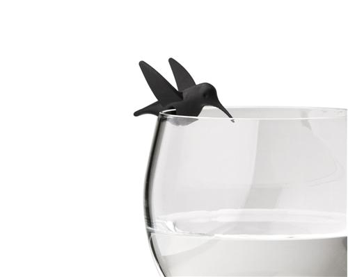 Qualy - QL10101 - 6 Colibris Marque verre